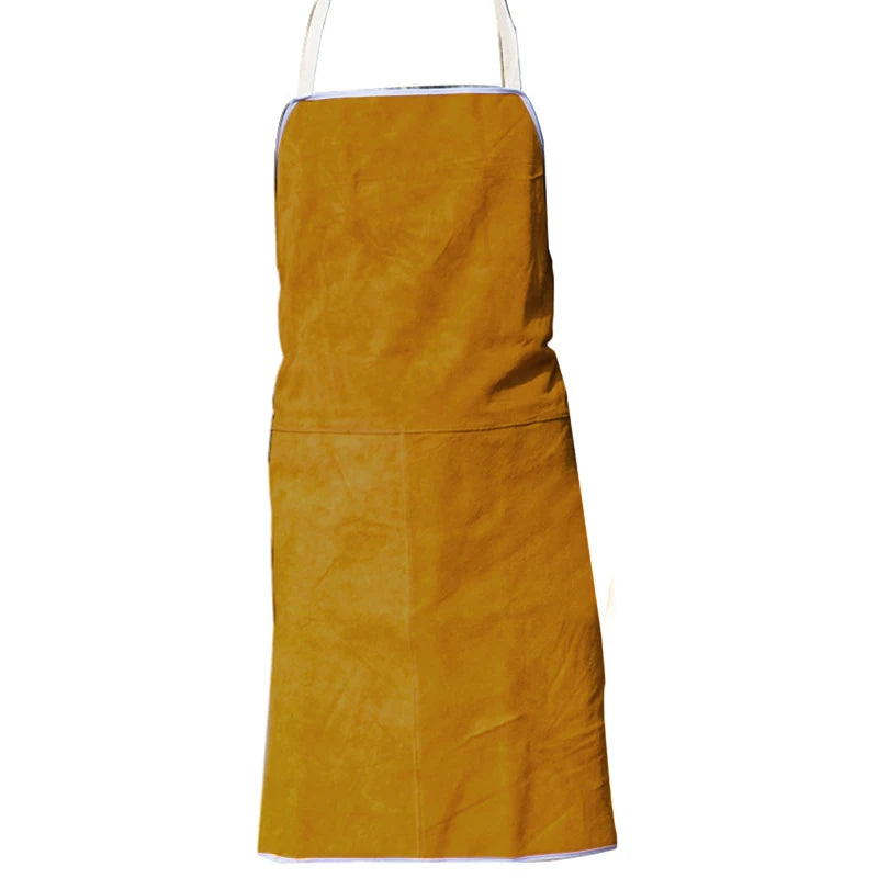 Washable Wear resistant Heat Insulation Cowhide Leather Welding Apron Soldering Protective Clothing Blacksmith