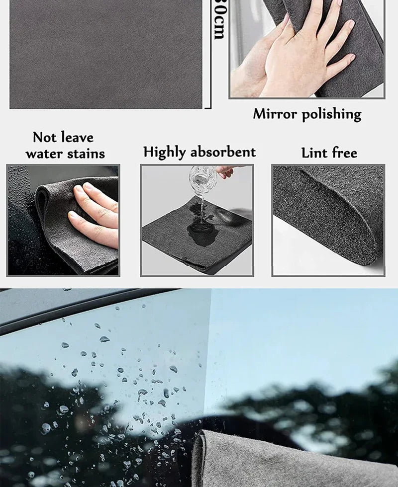 Magic Cleaning Cloths Reusable Microfiber Washing Rags Microfiber Glass Clean Towel Washable Lint-free Cleaning Rags