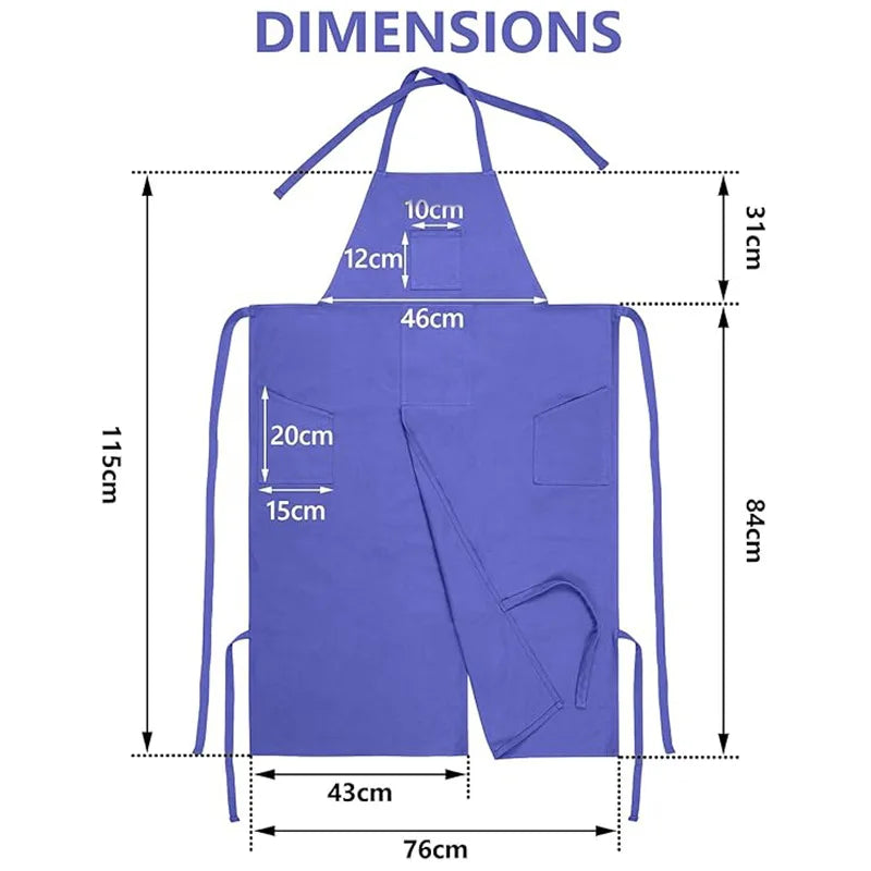 Hot Selling Split Apron for Men Women Kitchen Cooking Pottery Painting DIY Gift Long Durable Waterproof Design