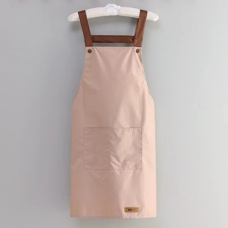 Resistant Dirt Apron Waterproof and Oil Resistant Household Kitchen Cooking Fashion Apron Adult Work Clothes Kitchen Accessories