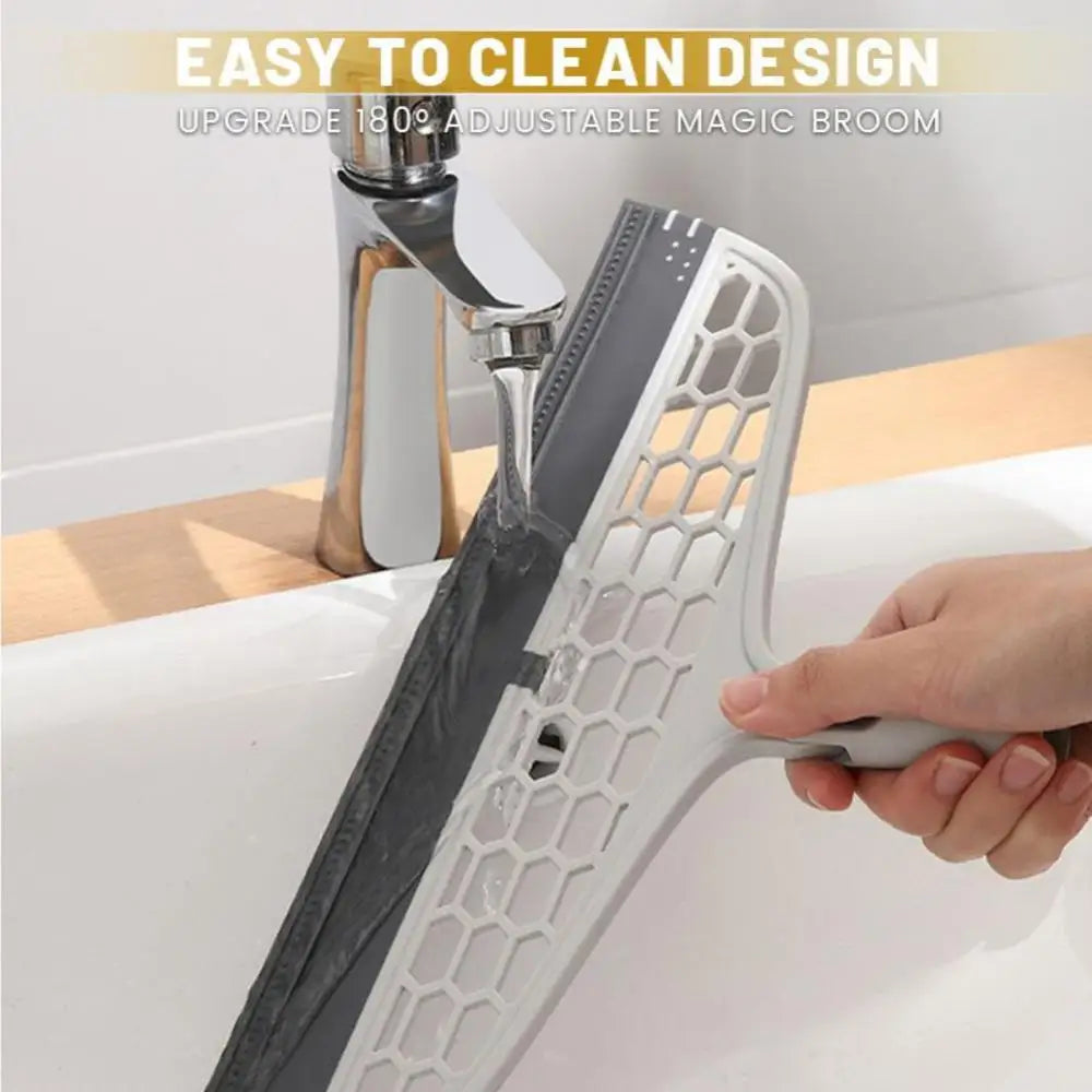 180° Rotatable Magic Rubber Broom Silicone Mop Hand Dust Brooms Home Floor Cleaning Squeegee Wiper Flooring Household Utensils