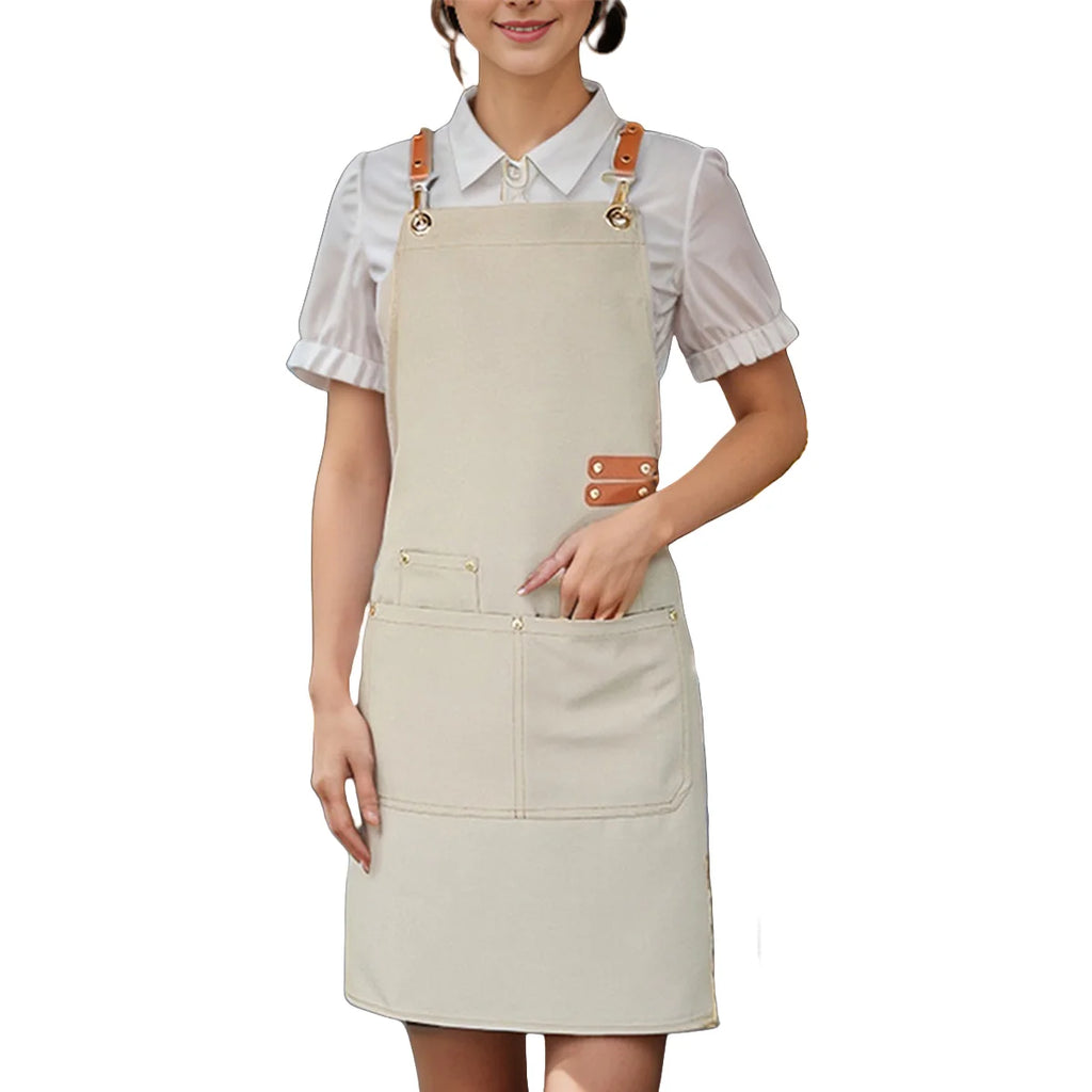 Chef's apron for hotel cooking restaurant waiter; ladies' restaurant coffee shop baking shop manicure shop work apron uniform fo