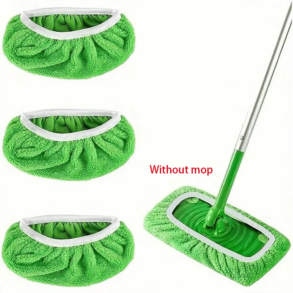 1/3/6pc Microfiber Mop Cloth Dry Cleaning Cloths Household Reusable Microfiber Mop Pads Replacement Washable Rag Towel
