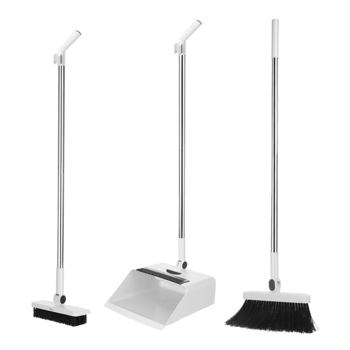 3in 1 Broom and Dustpan Set Floor Brush Long-handled Broom And Dustpan For Home Office School Dorm