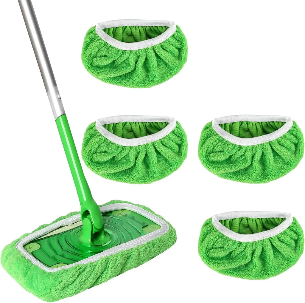 1/3/6pc Microfiber Mop Cloth Dry Cleaning Cloths Household Reusable Microfiber Mop Pads Replacement Washable Rag Towel