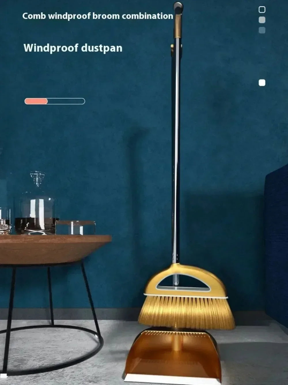 Plastic Broom and Dustpan Set Removable Combination Home Floor Cleaner Kit Sweeper Wiper Cleaning Tools Household Accessories