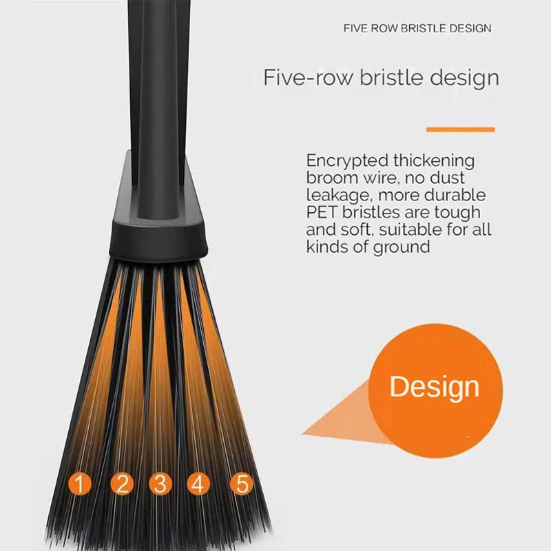 50cm Outdoor Broom Household Cleaning Tool Sanitation Warehouse Factory Garden Courtyard Hard Bristled Labor-saving Broom