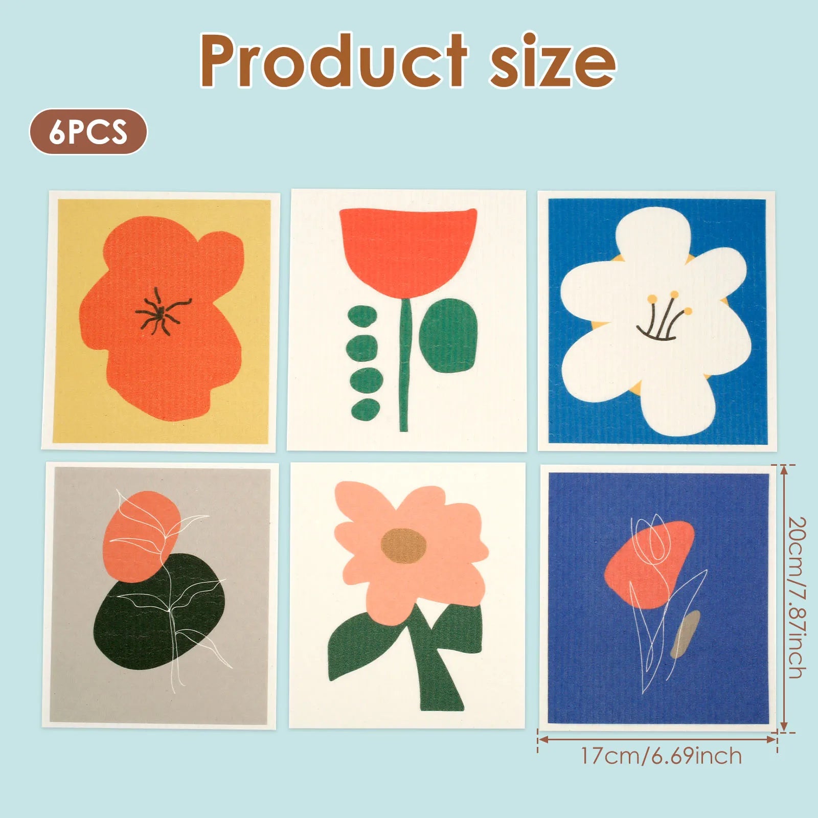 5/6/12PCS Kitchen Dish Towels Absorbent Swedish Dishcloths Kitchen Dish Rags Soft  Non-woven Cloths for Washing Dishes Cleaning