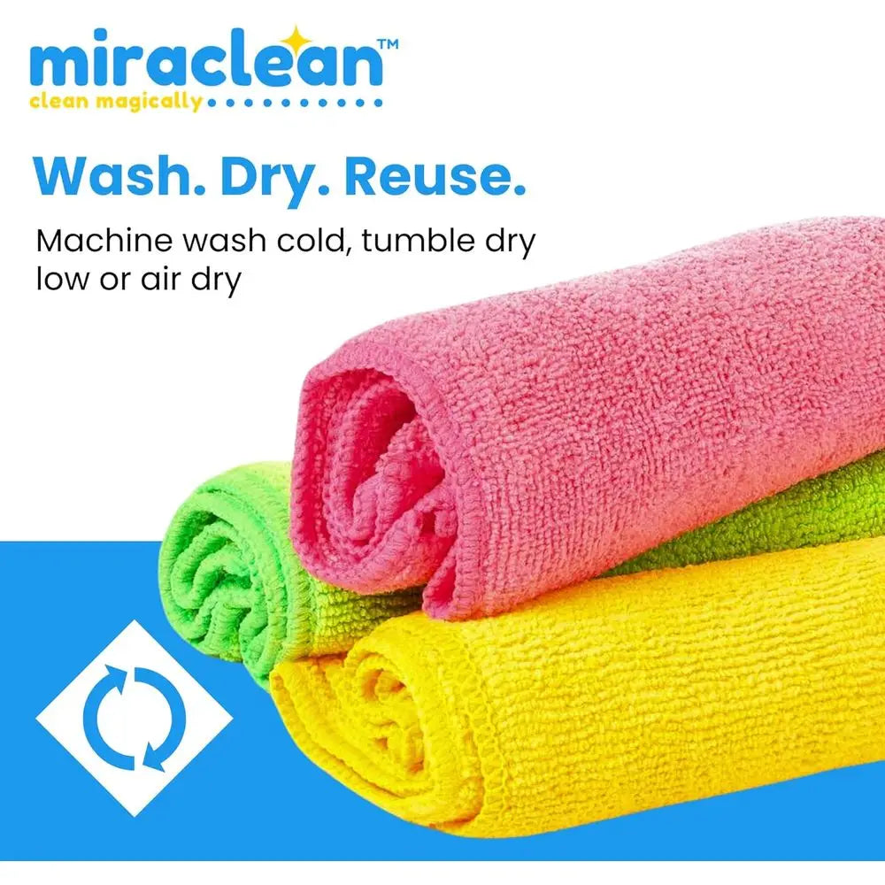 Cleaning Cloth 12 Pack - 12 x 12 inches - Rags or Cleaning House Streak-free Wipes or Sns, Dusting & Appliances - Premium Microf
